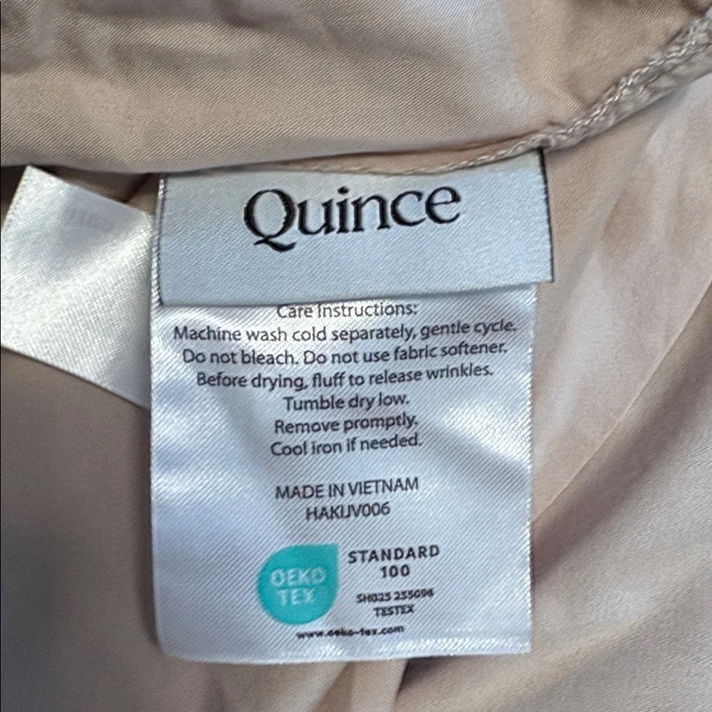 QUINCE Bamboo Duvet Cover King/Cal King Sand